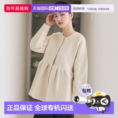 1h可退 日本直邮coca 蓬蓬下摆针织开衫