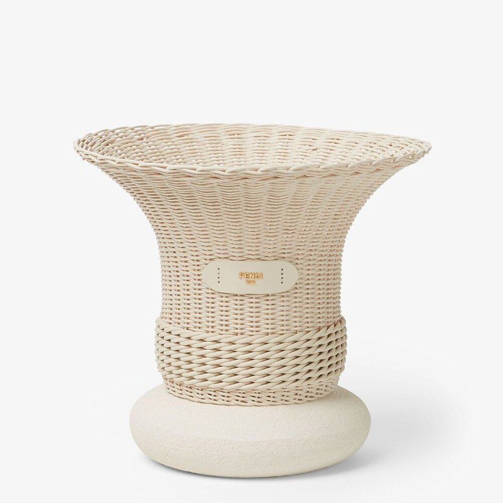 FENDI/芬迪 家居饰品米色藤条/陶瓷花瓶