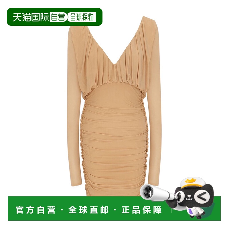 香港直邮Saint Laurent 平纹针织垂坠连衣裙 729749Y5G98