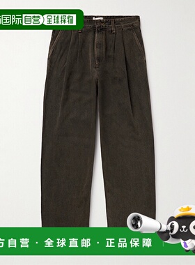 1h可退 香港直邮AGOLDE 男士 Slater 直筒褶裥牛仔裤 A666998UMBE