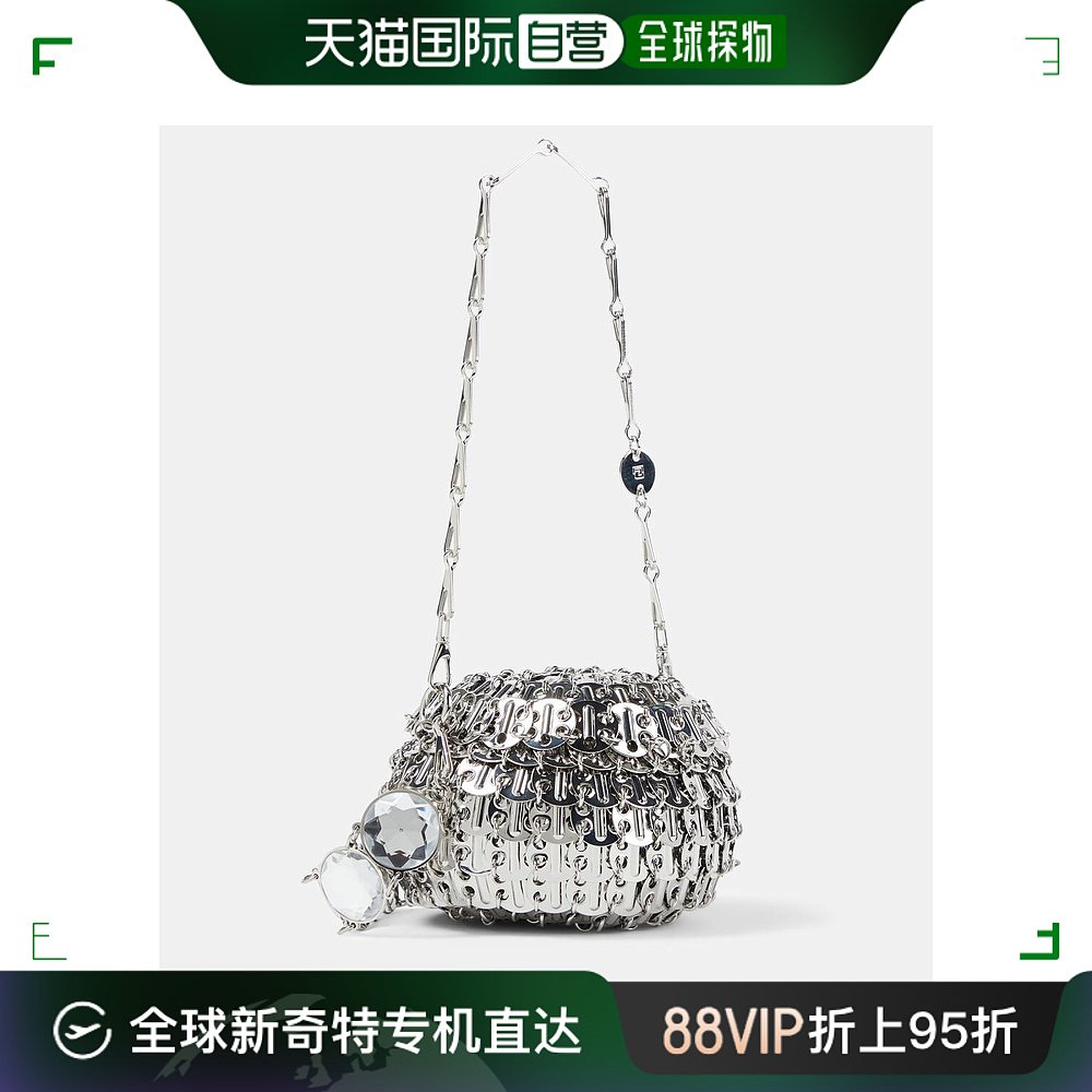 香港直邮潮奢 Rabanne女士 Ball Mini embellished shoulder bag