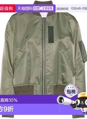 1h可退 香港直邮Sacai 女士 斜纹夹克 SCW201 green绿色 舒适时尚