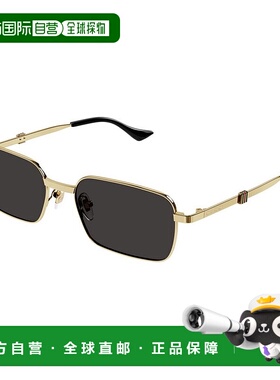 香港直邮GUCCI 男士太阳镜 GG1495S001 CO 黑色 古驰太阳镜几何框