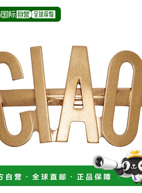 1h可退 香港直邮潮奢 Moschino 莫斯奇诺 女士 金色 Archive Grou