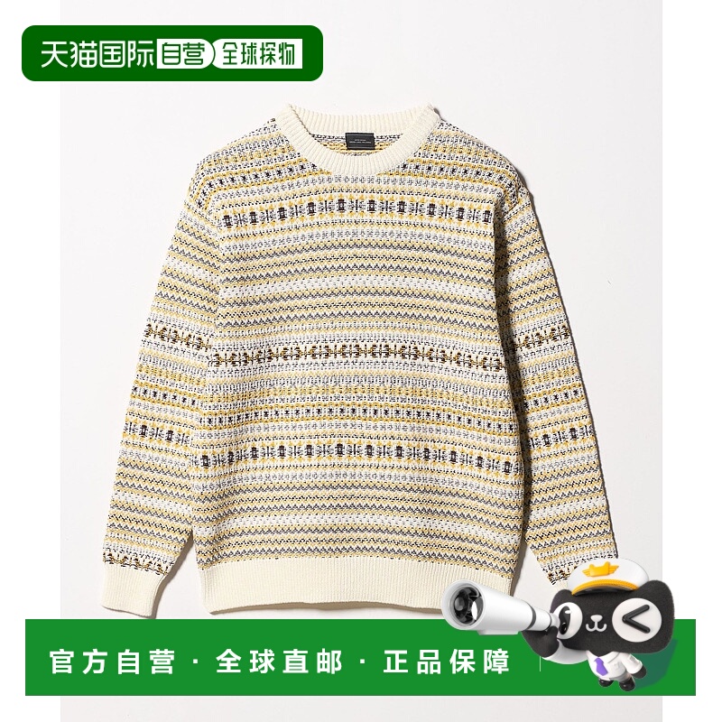 1h可退 日本直邮green label relaxing 男装 全棉费尔岛单面提花