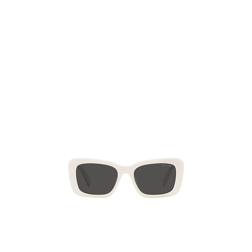 MIU MIU 女士太阳镜 MU07YS1425S0 SS2024 黑色 方框太阳镜