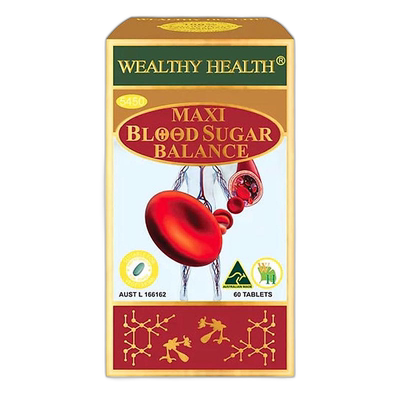 澳大利亚直邮Wealthy Health 富康 血糖平衡片 60粒谷氨酰胺