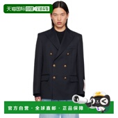 香港直邮潮奢 海军蓝双排扣西装 GOLDEN 1h可退 GOOSE 男士 外套