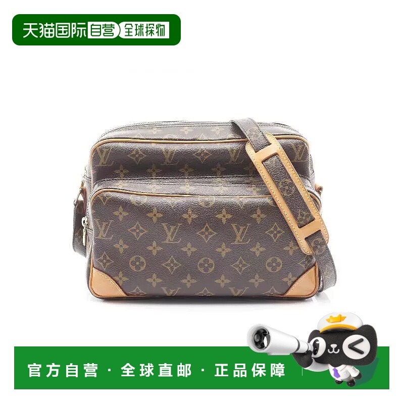 1h可退 日本直邮中古LV路易威登女包B级9新Nile双层相机包涂层/防