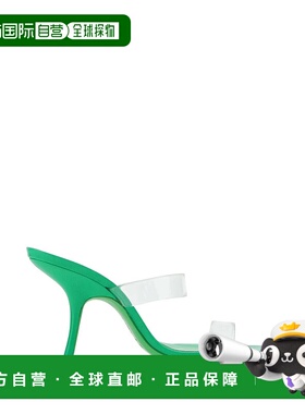 1h可退 香港直邮潮奢 BY FAR 女士 Clara 凉拖(草绿色) 22SSCLASP