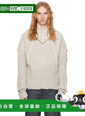 1h可退 香港直邮潮奢 CARNET-ARCHIVE 男士 灰白色 Nail 高领衫 C