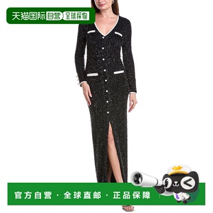 Koa halo黑色Halo Tinsel Tweed礼服 美国奥莱直 自营 黑色 black