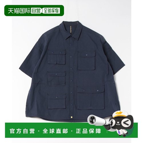 1h可退 日本直邮FRAPBOIS 男女同款工装口袋衬衫外套 B1552RFB018