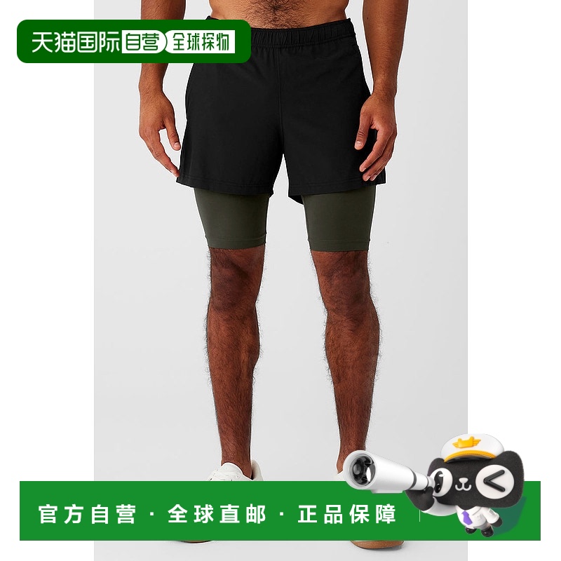 1h可退 美国直邮AloYoga瑜伽5'Revival运动男士短裤M6114R跑步