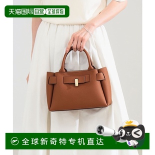 日本直邮PUNTI. 贝壳纹皮革设计 女士 手提包 646 立体修身 1h可退