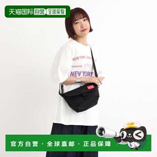 日本直邮Buckle NY 斜挎包 黑色邮差包单肩包