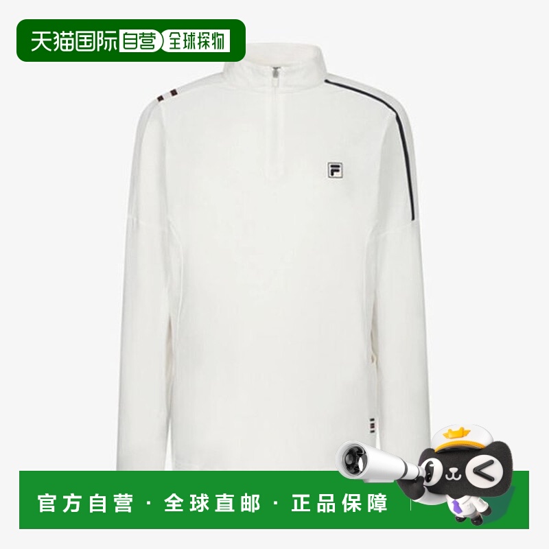韩国直邮FILA 惠拉男士药帽奖杯半拉链 T 恤 FS254RL11M001150