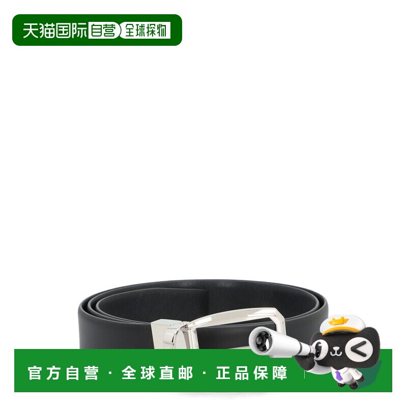 1h可退 香港直邮zegna 杰尼亚 男士 针扣皮带 LHROMB007PZ