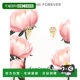 forever纯银 九月 Birth sterling Flower 耳环耳钉 金 美