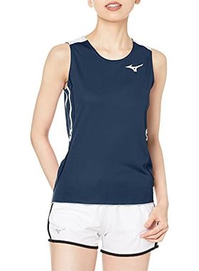 日本直邮Mizuno美津浓女式陆上竞技运动衫XS藏青x白色 U2MA0251