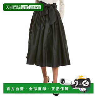 自营J.McLaughlin Alex Silk Skirt - black 美国奥莱直发半身裙