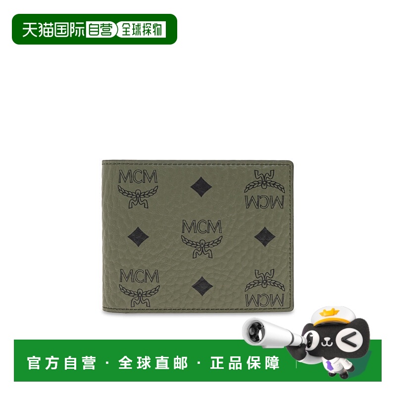 1h可退 香港直邮MCM 男士钱包 MXSFATA010K8 AW2025 绿色 Wallet