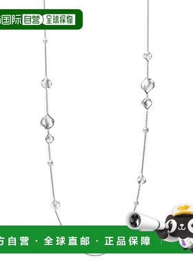 日潮跑腿MIKIMOTO御木本Akoya珍珠银质项链玫瑰花瓣简约设计