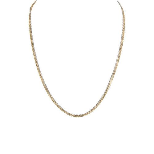 CARTIER/卡地亚 TRINITY系列 18K金白金玫瑰金黄金三色细链链条
