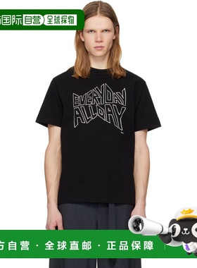 1h可退 香港直邮Sacai 男士 黑色 geoff sacai 系列印花 T 恤 260