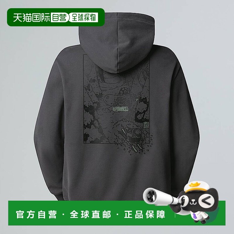 自营欧洲直邮北面 Powder Days Graphic 男女通用休闲连帽卫衣 TH