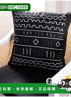 自营 Safavieh Rila 枕头 - 黑色 美国奥莱直发