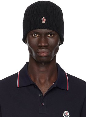 Moncler Grenoble 盟可睐 男士 黑色毛线帽 J20973B0001004761
