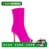 香港直邮JIMMY CHOO女士高跟鞋 AGATHEAB100SATFUCHSIA