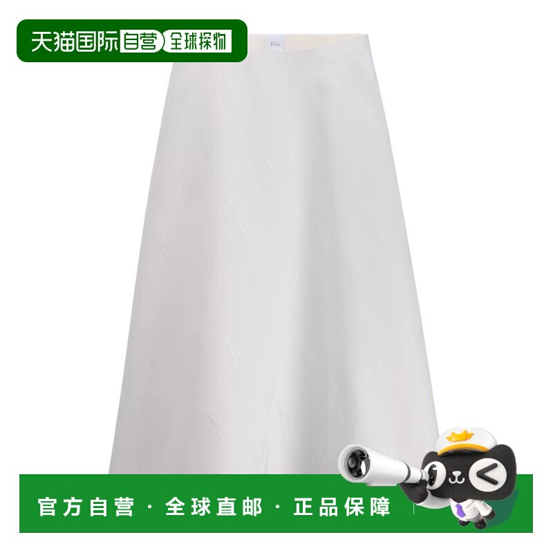Dior 花卉图案半身裙 621J04A7991a字裙