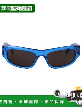 香港直邮BALENCIAGA 男士眼镜 BB0388S003 SS2025 蓝色 几何框太