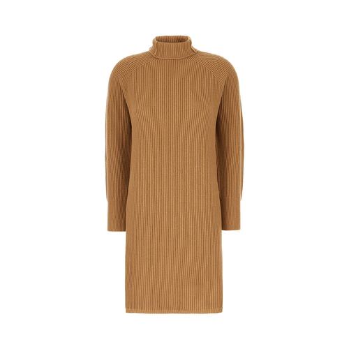 MAX MARA STUDIO 女士连衣裙 EBRIDI006 AW2024 驼色