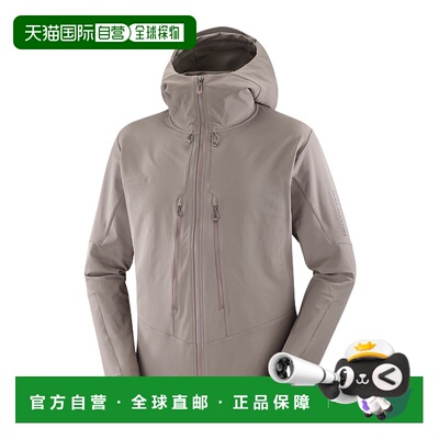 香港直邮Salomon S/Lab OUTPEAK SOFTSHEL 防风夹克连帽衫 LC2481