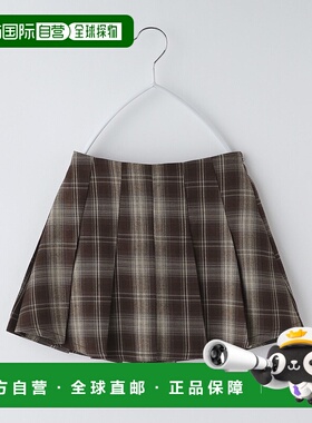 1h可退 日本直邮THE SHOP TK 儿童格纹裙裤 安心内裤设计 舒适弹