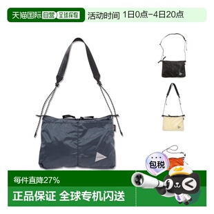 香港直邮AND WANDER sil sacoche 轻量单肩包斜挎包便携时尚