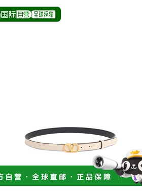 香港直邮Valentino VLOGO 抛光小牛皮签名腰带 WT0SM7IYR华伦天奴