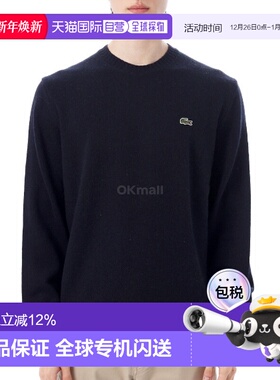 韩国直邮Lacoste 羊毛圆领毛衣（AH2916-166） 圆领针织衫