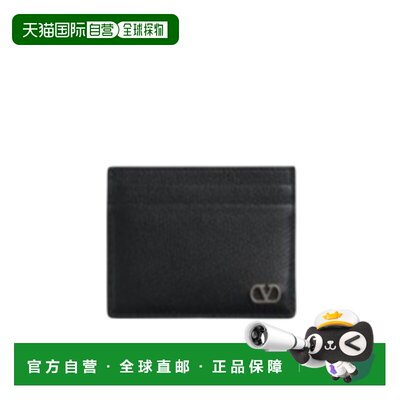 香港直邮VALENTINO 男士钱包 YP0AP4UAG0NO CO 黑色 徽标卡包