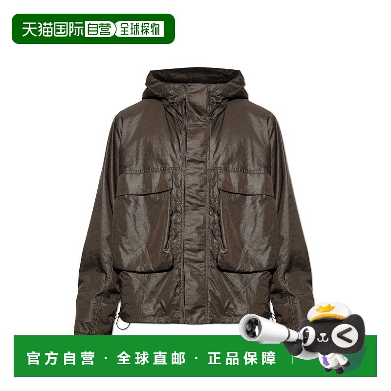 香港直邮LEMAIRE 男士夹克 OW1190LF1301BR495 AW2025 棕色