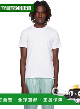 1h可退 香港直邮Tom Ford 汤姆 福特 男士 白色弹力棉质T恤 T4M08