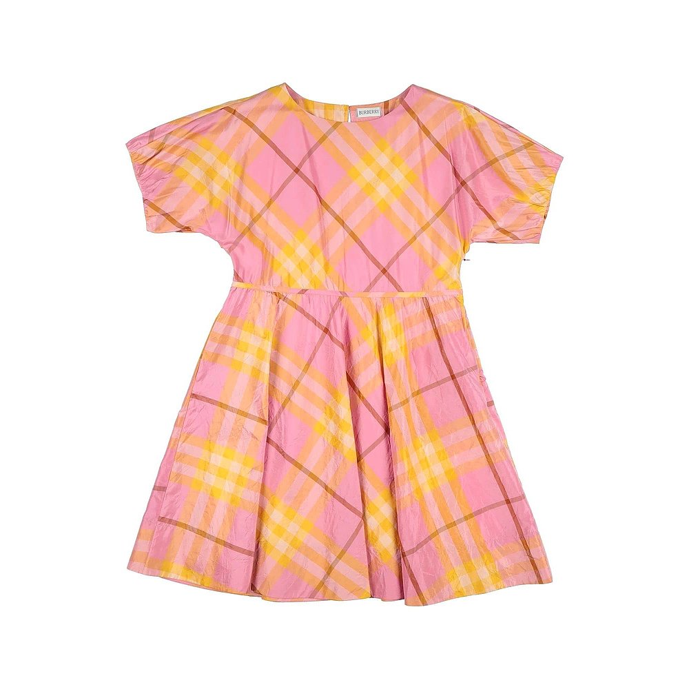潮奢 burberry 巴宝莉 女童 连衣裙童装 pink粉色 舒适时尚