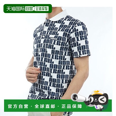 日本直邮Admiral 高尔夫 ADMA406 标志字母组合 半袖 马球衫