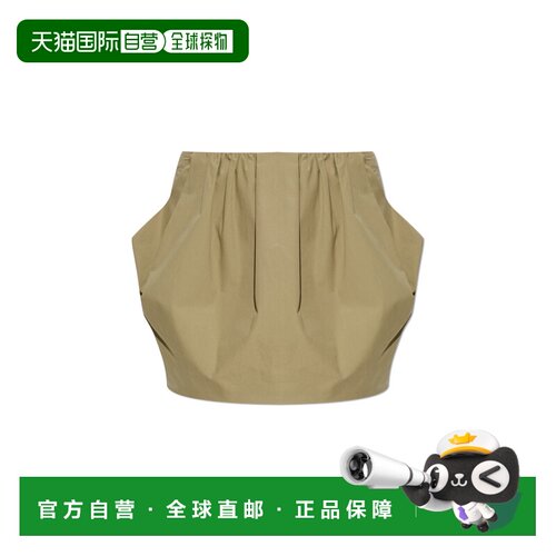 香港直邮BALMAIN 女士半身裙 GF0LBB47CG577GS SS2026 卡其色