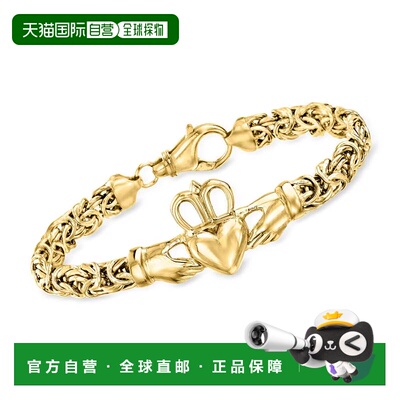 自营ross-simonsRoss Simons 18K金镀银克拉达之上的拜占庭手镯-8