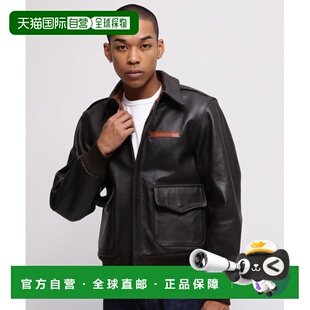 男女同款 飞行夹克 美国制 1h可退 牛革材质 日本直邮AVIREX