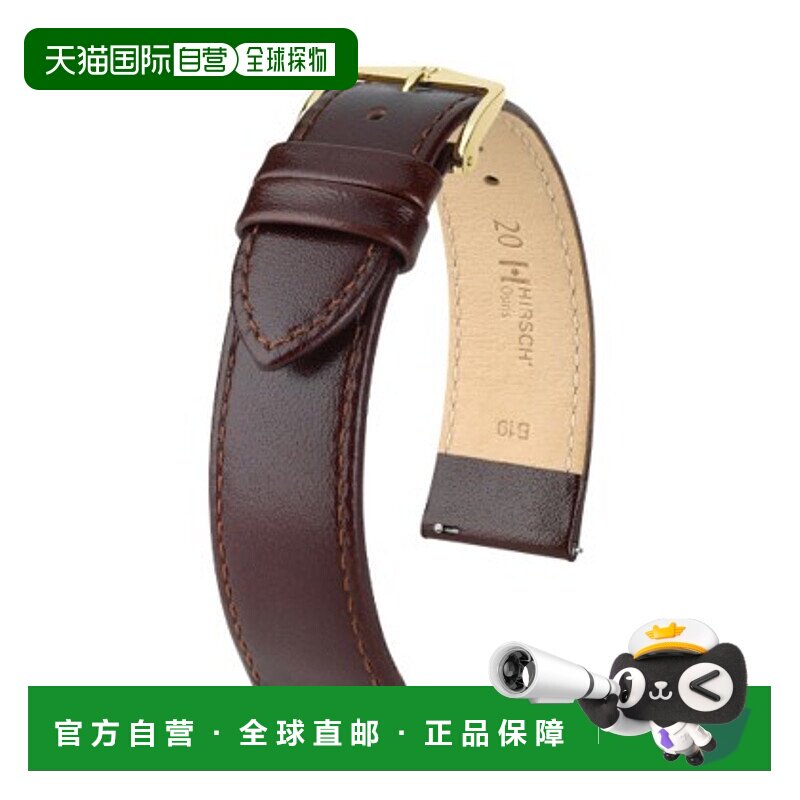 日本直邮03475010-2-20 HIRSCH Osiris 皮革表带 手表替换表带 易